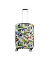 Disney Ful Disney 100 Years Stamps Acrylonitrile Butadiene Styrene Hard-Sided Spinner 26" Luggage