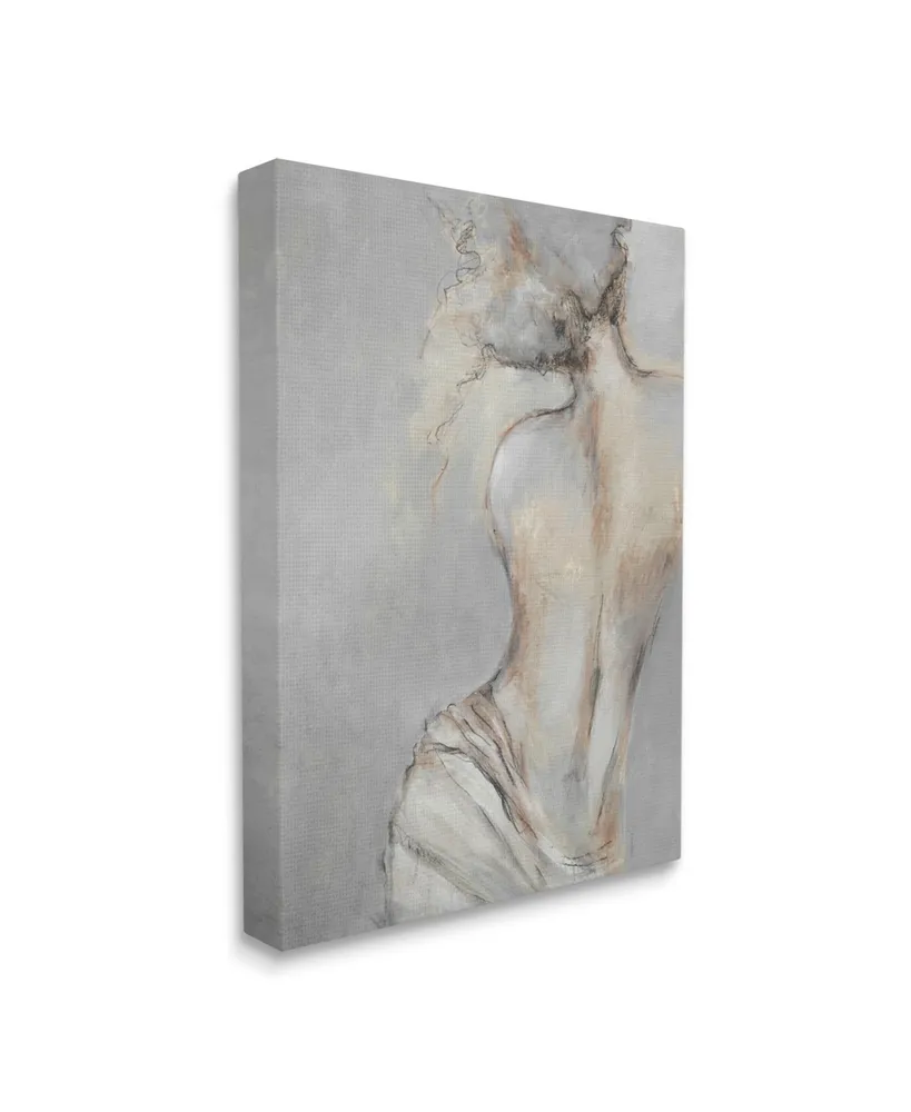 Stupell Industries Traditional Portrait Nude Woman Canvas Wall Art, 24" x 1.5" x 30" - Multi