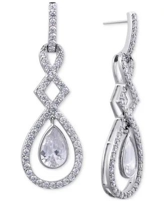 Giani Bernini Cubic Zirconia Orbital Drop Earrings in Sterling Silver, Created for Macy's