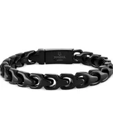 Bulova Men's Link Bracelet in Black-Plated Stainless Steel