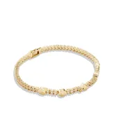 Coach Cubic Zirconia Signature Logo Tennis Bracelet