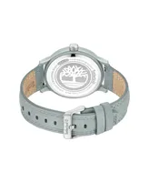 Timberland Men's Quartz Driscoll Plastic Gray Genuine Leather Watch 46mm