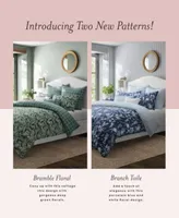 Laura Ashley Branch Toile Cotton Reversible Comforter Sets