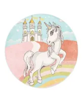 Bayshore Home Campy Kids Jolly Unicorn Area Rug