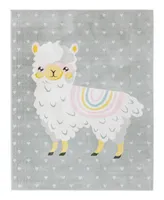 Bayshore Home Campy Kids Llama 7'10" x 10' Area Rug