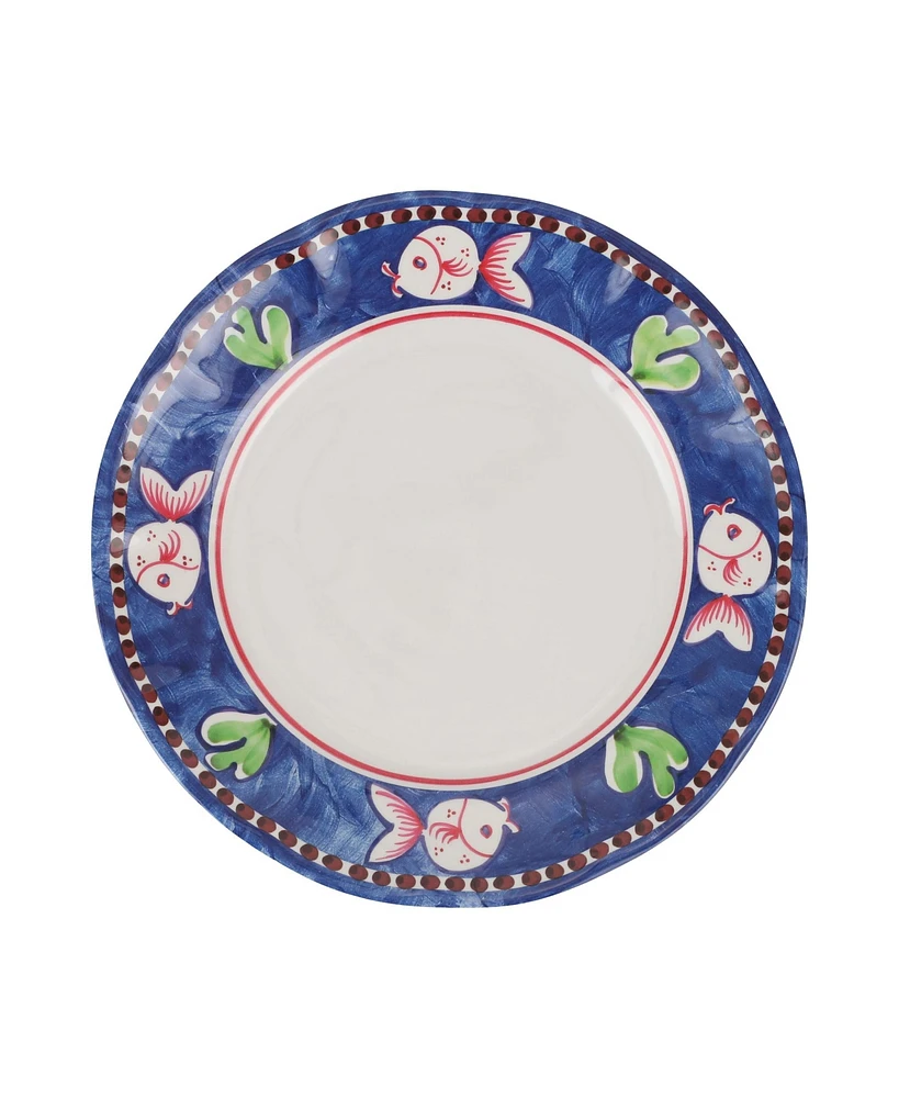 Vietri Melamine Campagna Pesce Dinner Plate