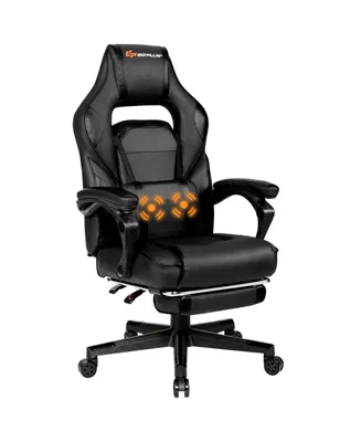 Costway Massage Gaming Chair Reclining Racing Computer Office