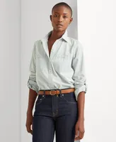 Lauren Ralph Lauren Petite Cotton Chambray Shirt