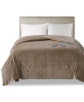 Premier Comfort Luxury Plush Heated Blanket, Full, Exclusively at Macy's