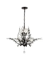 Diantha 28.5" 7-Light Contemporary Bohemian Iron, Acrylic Led Pendant