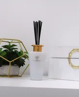 Vivience Bottle Gold-Tone Cap Reed Diffuser, "Zen Tea" Scent