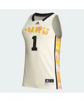 Men's adidas #1 Khaki Alabama State Hornets Honoring Black Excellence Basketball Jersey