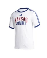 Men's adidas White Kansas Jayhawks Arch T-shirt