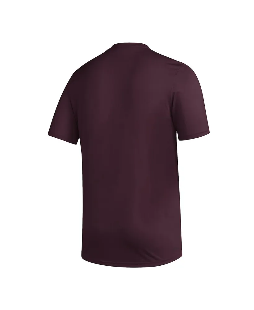 Men's adidas Maroon Texas A&M Aggies Basics Secondary Pre-Game Aeroready T-shirt