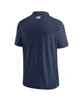 Men's Nike Navy Seattle Mariners Authentic Collection Victory Striped Performance Polo Shirt