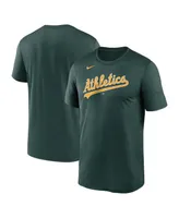 Men's Nike Green Oakland Athletics New Legend Wordmark T-shirt