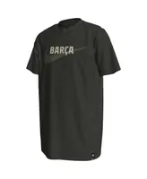 Big Boys and Girls Nike Olive Barcelona Swoosh T-shirt