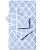 Lauren Ralph Sanders Diamond Cotton Bath Towel, 30" x 56"