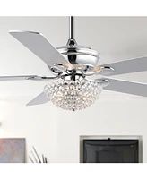 Cammy 52" 3-Light Traditional Transitional Iron Led Ceiling Fan