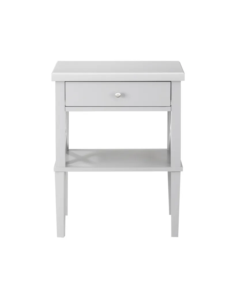 Simplie Fun Madison Dove Gray Nightstand