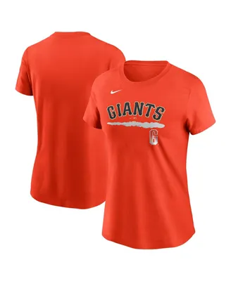 Women's Nike Orange San Francisco Giants City Connect Wordmark T-shirt