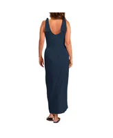 Women's G-iii 4Her by Carl Banks Navy Boston Red Sox Game Over Maxi Dress