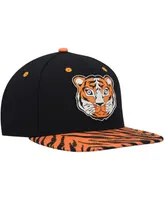 Big Boys and Girls Explore Black Explore Tiger Snapback Hat