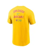 Men's Nike Gold San Diego Padres City Connect 2-Hit T-shirt