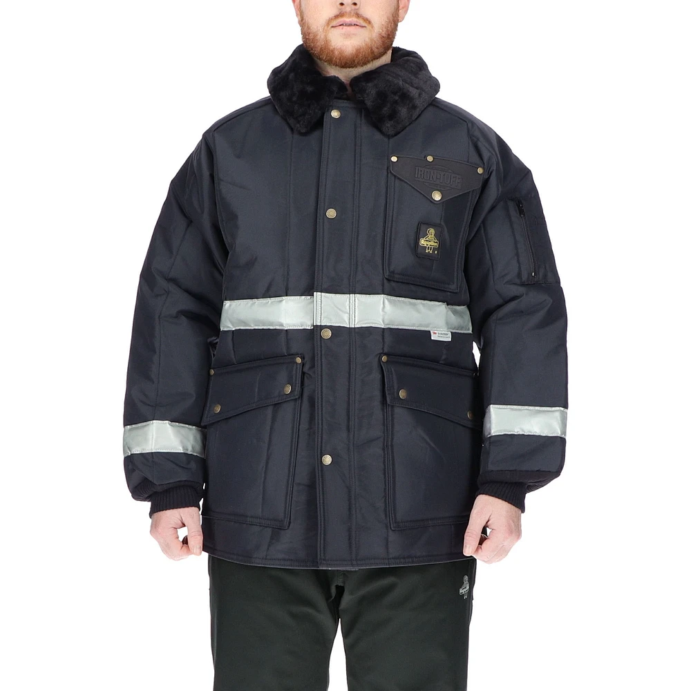 RefrigiWear Big & Tall Iron-Tuff Enhanced Visibility Reflective Siberian Workwear Jacket