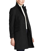 Lauren Ralph Petite Notched-Collar Walker Coat