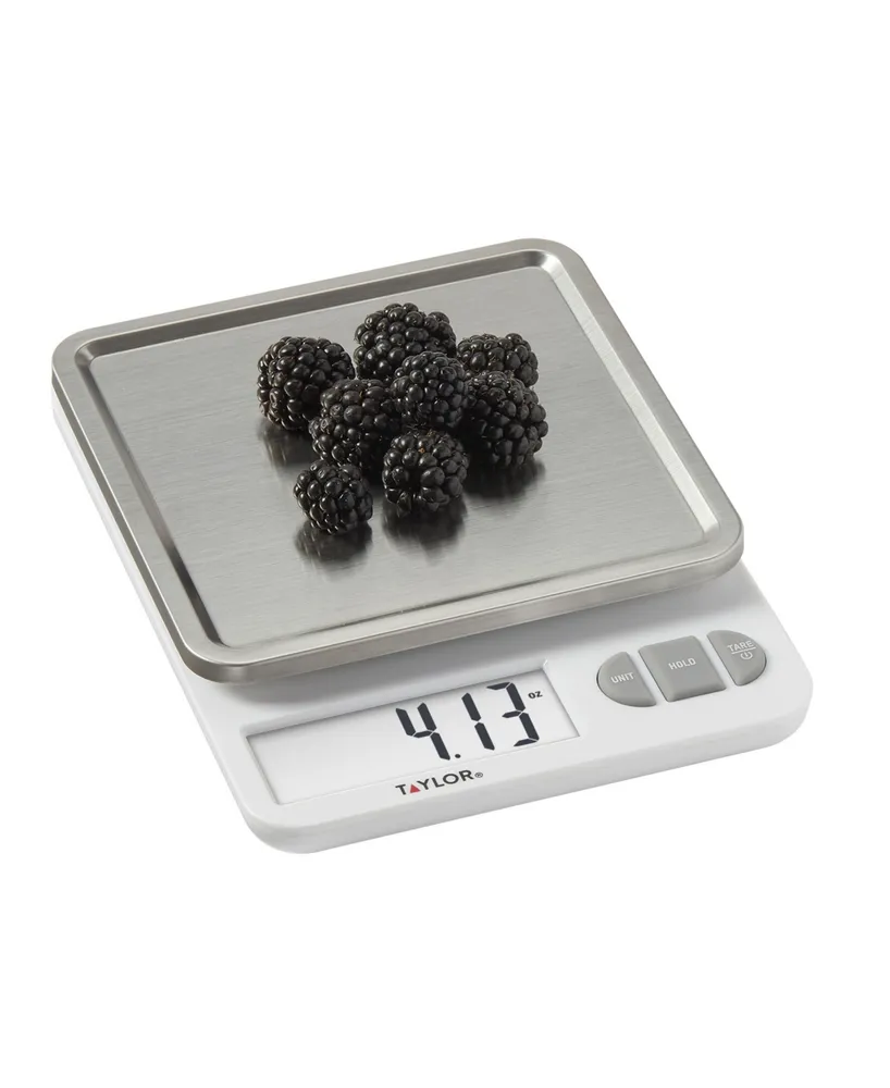 Taylor Digital Kitchen Scale with Removable Stainless Tray Set