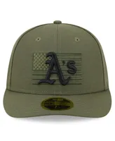 Men's New Era Green Oakland Athletics 2023 Armed Forces Day Low Profile 59FIFTY Fitted Hat