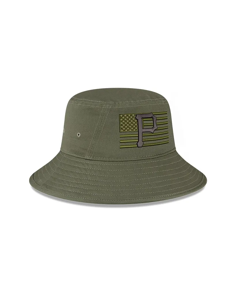 Men's New Era Green Pittsburgh Pirates 2023 Armed Forces Day Bucket Hat