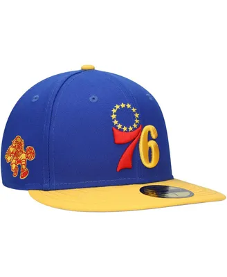 Men's New Era Royal Philadelphia 76ers Side Patch 59FIFTY Fitted Hat