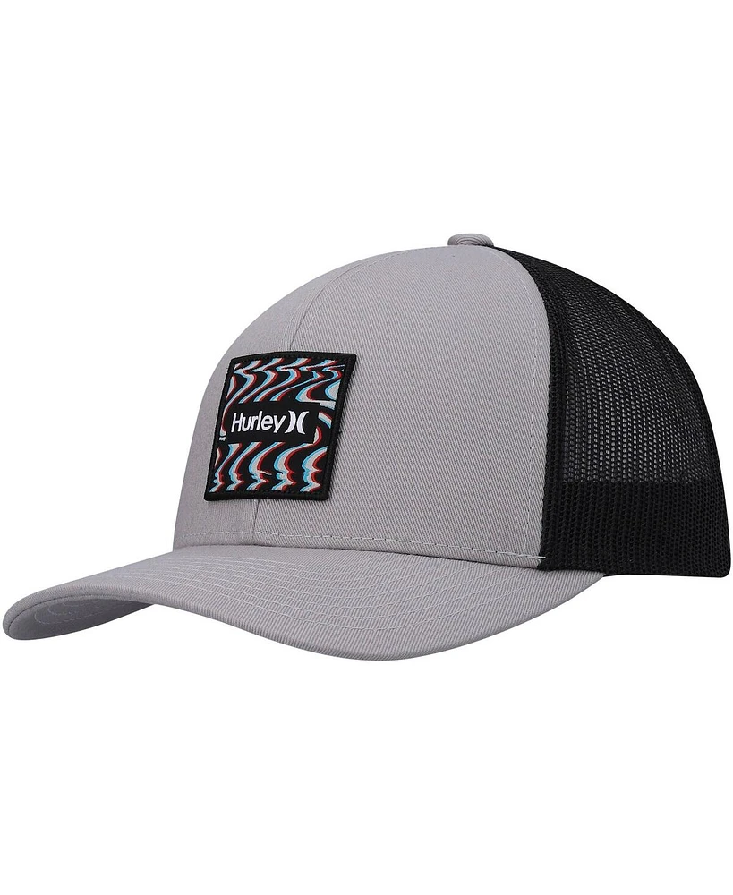 Men's Hurley Gray Seacliff Trucker Snapback Hat