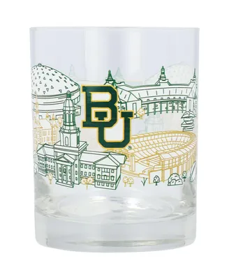 Baylor Bears 14 Oz Campus Line Art Rocks Glass