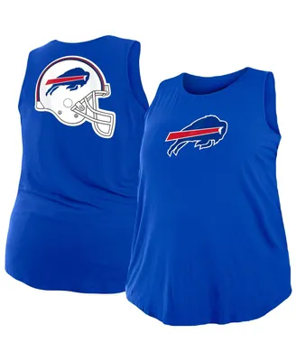 Women's Buffalo Bills Nike White Tri-Blend Scoop Neck Racerback Tank Top