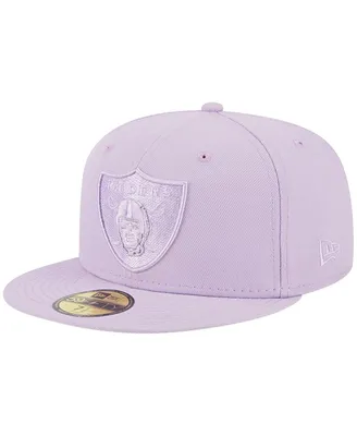 Men's New Era Lavender Las Vegas Raiders Color Pack Brights 59FIFTY Fitted Hat