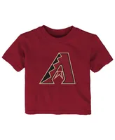 Infant Boys and Girls Red Arizona Diamondbacks Team Crew Primary Logo T-shirt