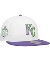 Men's New Era White Kansas City Royals Side Patch 59FIFTY Fitted Hat