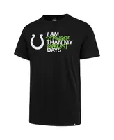 Men's '47 Brand Black Indianapolis Colts Kicking the Stigma T-shirt