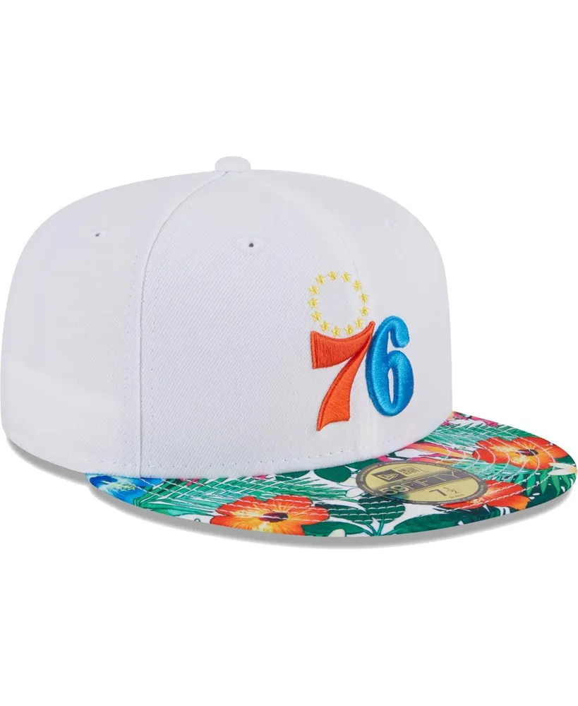 Men's New Era White Philadelphia 76ers 59FIFTY Fitted Hat