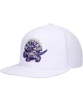 Men's Mitchell & Ness White Toronto Raptors Hardwood Classics Soul Snapback Hat