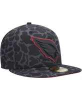 Men's New Era Black Arizona Cardinals Amoeba Camo 59FIFTY Fitted Hat