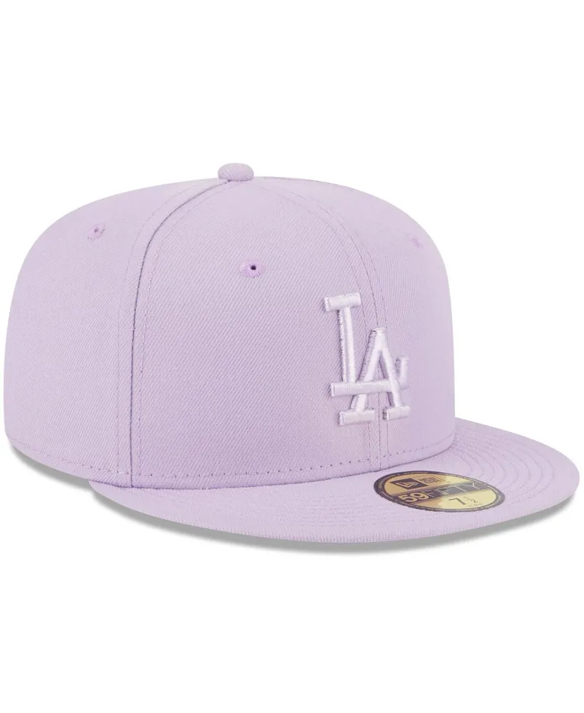 Men's New Era Lavender Los Angeles Dodgers 2023 Spring Color Basic 59FIFTY Fitted Hat
