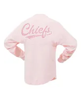 Women's Fanatics Branded Pink San Francisco 49ers Millennial Spirit Jersey  T-Shirt