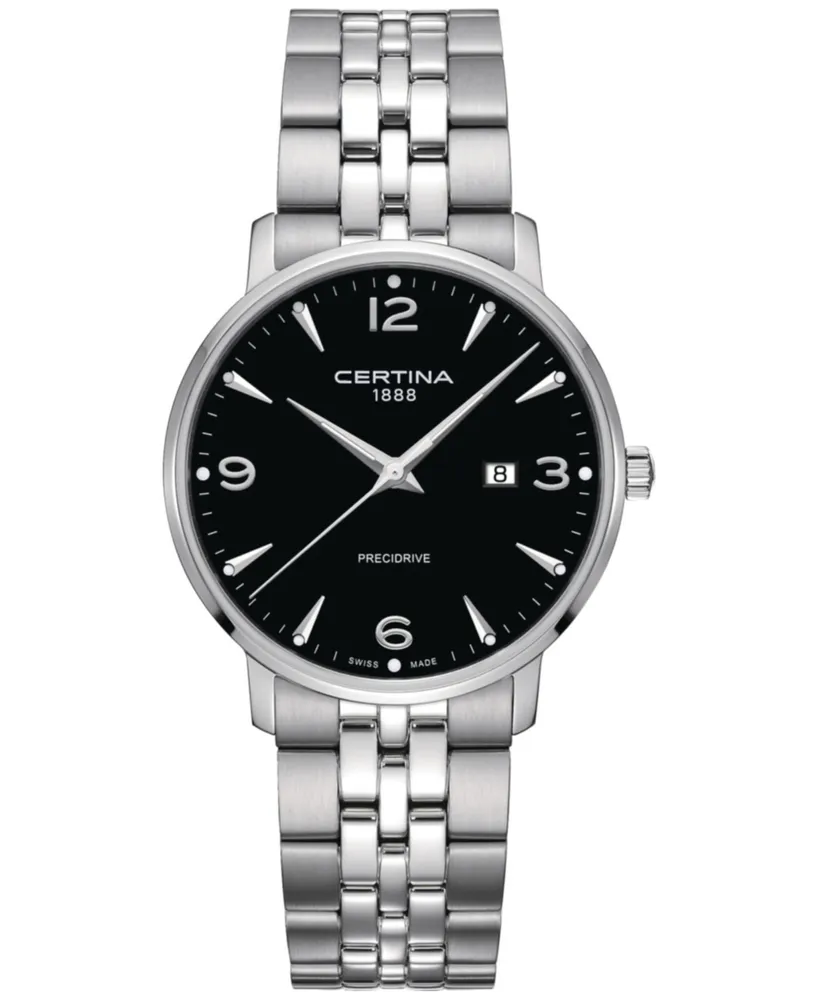 Certina Women's Swiss Ds Caimano Stainless Steel Bracelet Watch 39mm