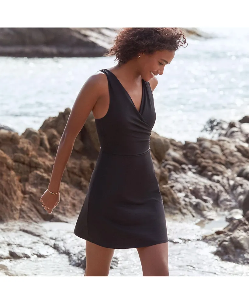 Lands' End Women's Plus Long Tummy Control Surplice Wrap Swim Dress One  Piece Swimsuit | Plaza Las Americas