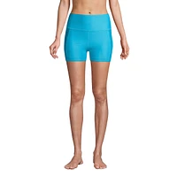 Lands' End Women's High Waisted 6" Bike Swim Shorts with Upf 50 Sun Protection