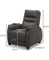 Korbin 33" Zero Gravity Leather Recliner, Created for Macy's